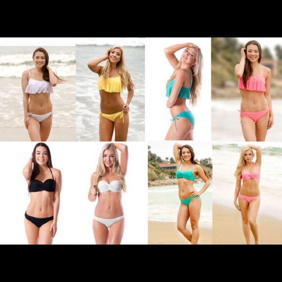 BRAND NEW Ruffle Mesh Bikini - Picture 4 of 5